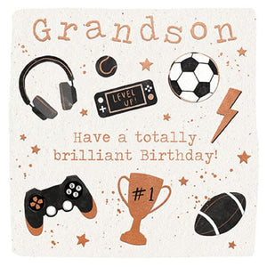 Grandson Birthday Card Cards Birthday Male Relation Paperlink 