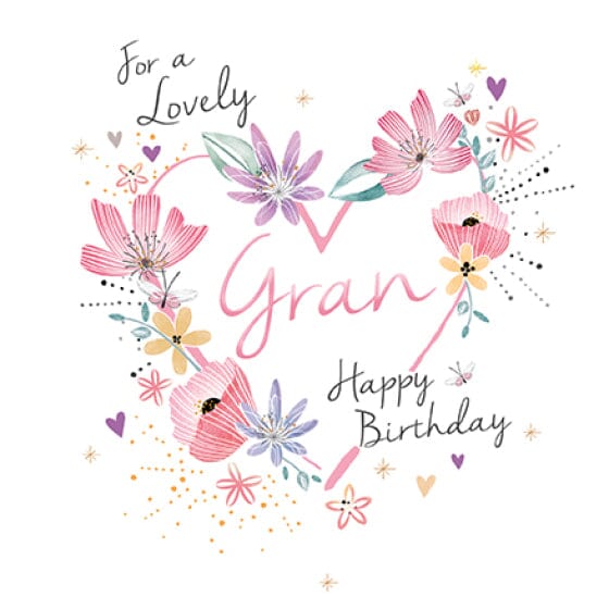 Gran Happy Birthday Card Cards Birthday Female Relation Paperlink 