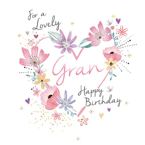 Gran Happy Birthday Card Cards Birthday Female Relation Paperlink 