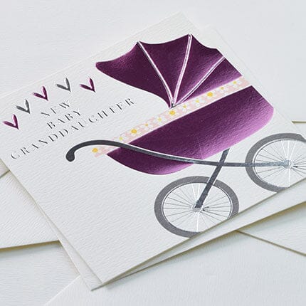 Card - New Baby Granddaughter Cards Baby Wendy Jones Blackett 