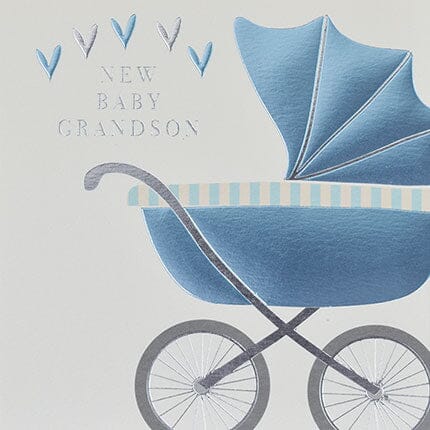 Card - New Baby Grandson Cards Baby Wendy Jones Blackett 
