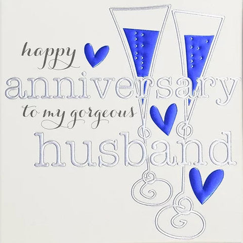 Card - Husband Anniversary Cards Anniversary Wendy Jones Blackett 