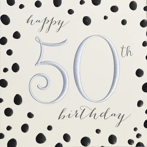 Card - Happy 50th Birthday Cards Birthday Ages Wendy Jones Blackett 