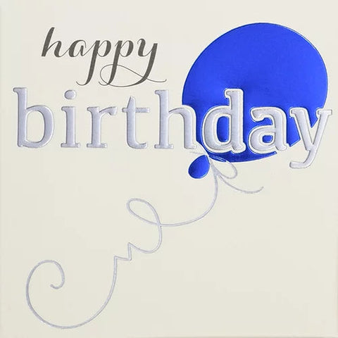 Card - Happy Birthday Blue Balloon Cards Birthday General Wendy Jones Blackett 