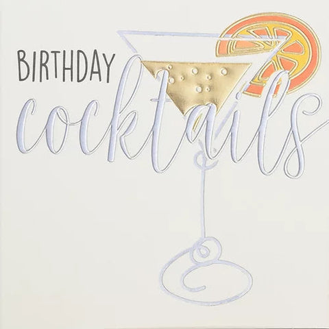 Card - Birthday Cocktails Cards Birthday General Wendy Jones Blackett 