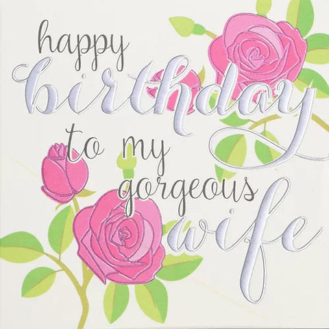 Card - Happy Birthday Wife Cards Birthday Female Relation Wendy Jones Blackett 