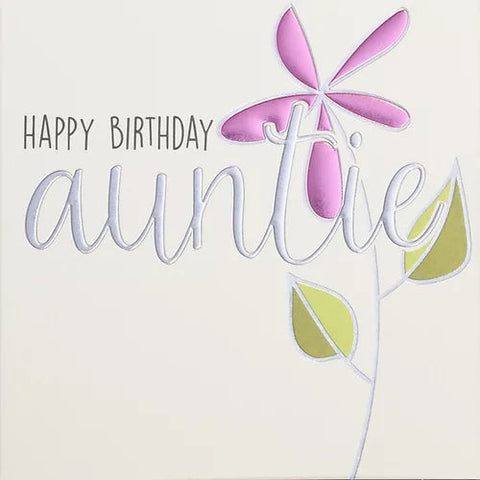 Card - Happy Birthday Auntie Cards Birthday Female Relation Wendy Jones Blackett 