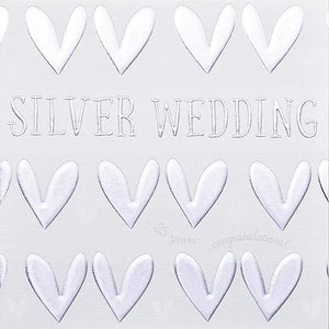 Card - Silver Anniversary Cards Anniversary Wendy Jones Blackett 