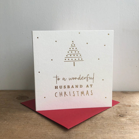 Card - Merry Christmas Husband Cards Christmas Megan Claire 