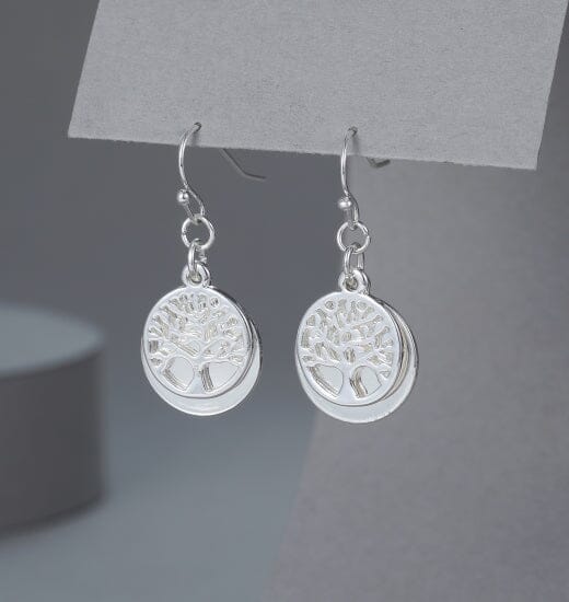 Earrings - Tree of Life Silver Earrings Pretty Little Things 