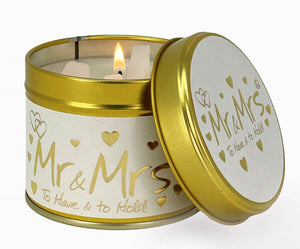 Candle Tin - Mr & Mrs Candles Lily Flame 